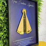 COMPRE 1 LEVE 2 – QUADRO NOSSA SENHORA APARECIDA COM MOLDURA PEÇA EM ACRÍLICO ALTO RELEVO