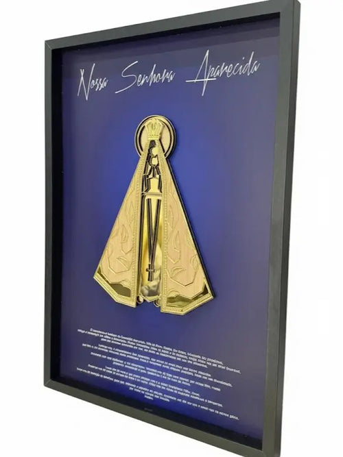 COMPRE 1 LEVE 2 – QUADRO NOSSA SENHORA APARECIDA COM MOLDURA PEÇA EM ACRÍLICO ALTO RELEVO