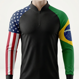 Camisa Masculina Manga Longa com Zíper Estilo Pescaria – COMPRE 1 LEVE 3