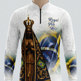 COMPRE 1 LEVE 3 – Camisa Nossa Senhora Aparecida Rogai Por Nós Manga Longa